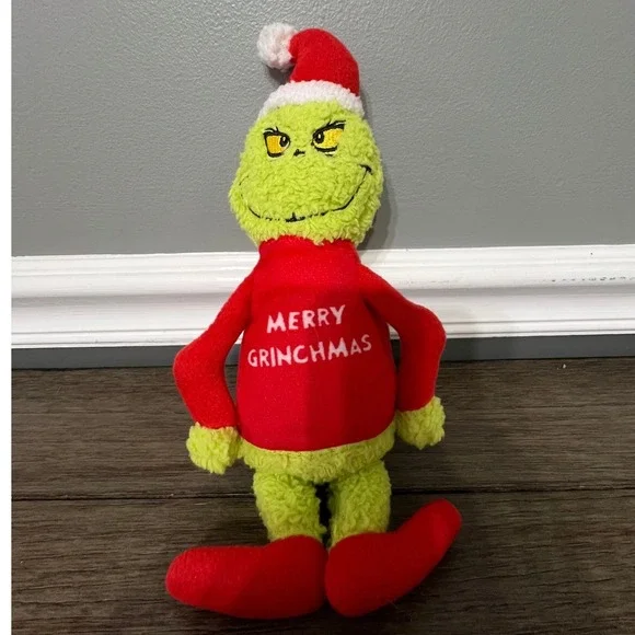 Dr. Seuss For Pets Grinch Squeaky‎ Dog Toy Christmas Plush Pet Gift