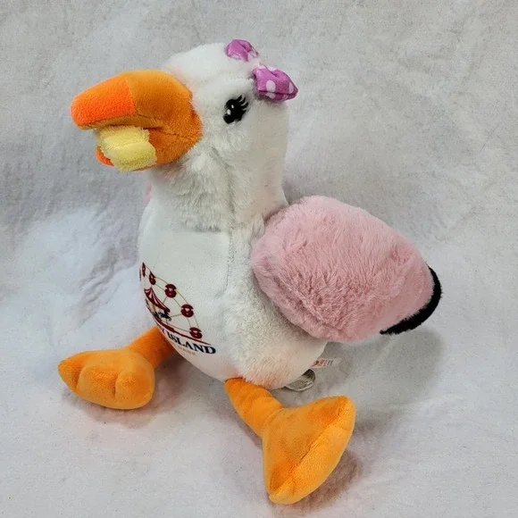Fantasy Island Amusement Park Sunny the Seagull Fries Plush Pink Wings 11