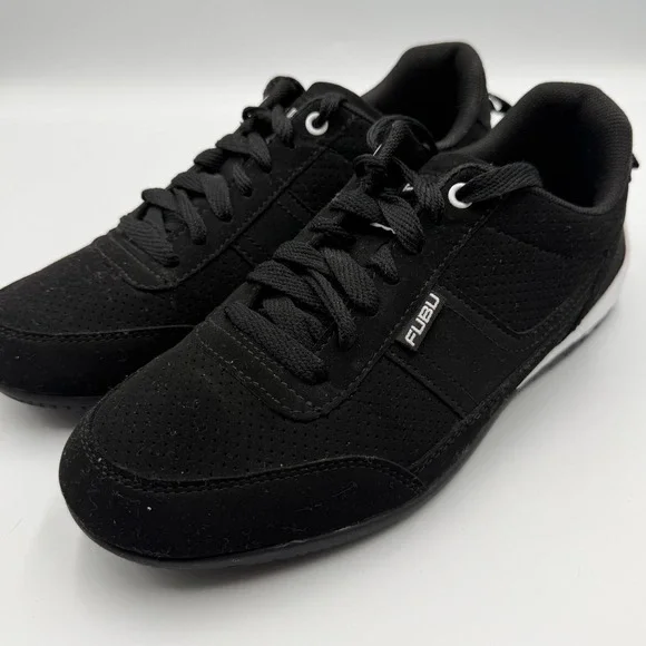 FUBU Mens MNFB42SC001L Memory Foam Low Top Sneakers Black White Size 8