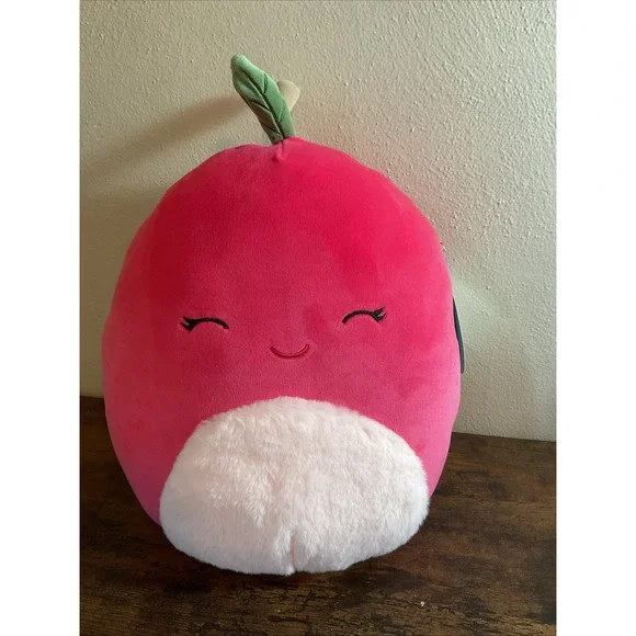 New Squishmallows Cherry Stuffed‎ Soft Plush Toy 11 Inch New with Tags
