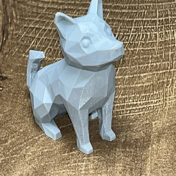 Poly 3D Print Toy Fidget Statue Figurine Dog‎ Sitting