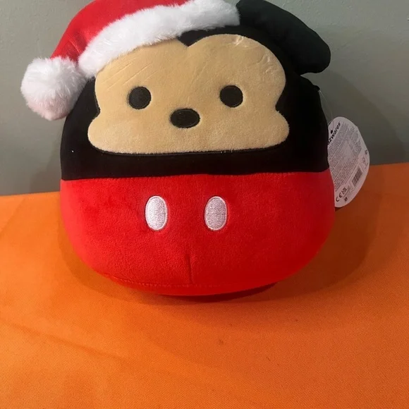 6/$25 Squishmallows Red and Black Stuffed Christmas  Mickey Mouse Plush