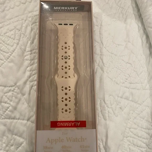NWT- silicone watchband for APPLE WATCHES(38mm,40mm,41mm) neutral and pretty!