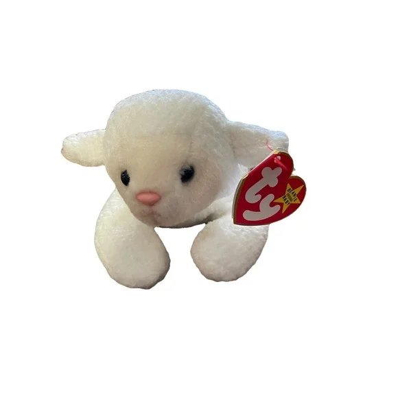 Ty Beanie‎ Baby Fleece Lamb Beanbag Plush Original Tag 1996 PE 4th Gen