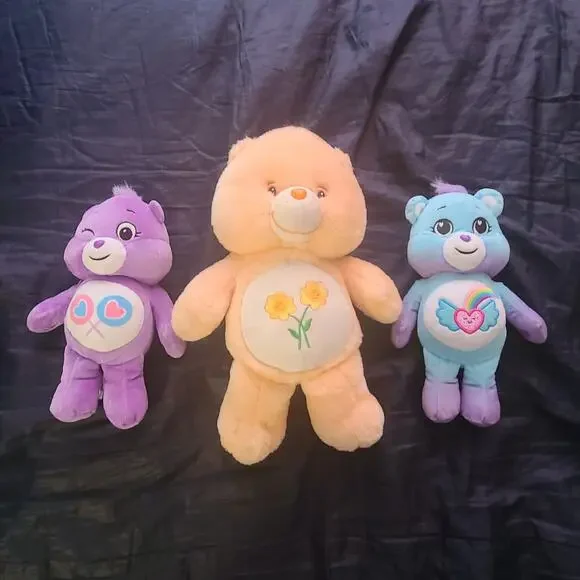 Care bear plush lot of 3