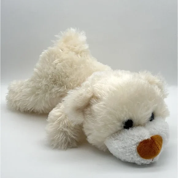 Plush Greenbrier Fuzzy Friend White Bear 12