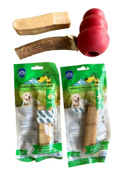 Dog Supplies Toys - Red Kong, Antler Chew,‎ Himalayan Yak Treats
