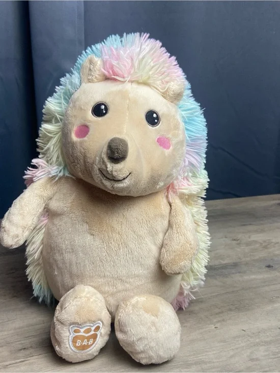 Build-A-Bear Cool Quills Hedgehog, Plush, Rainbow Fur, Super Soft