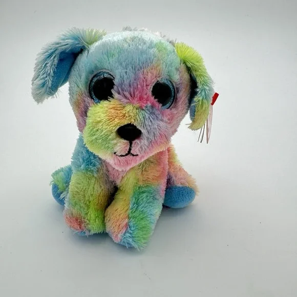 Ty Beanie Babies Max The Dog Colorful Autism Awareness Plush‎ 2012 MWMT