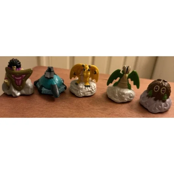 Lot If 5 Mixed Vintage 1996‎ Burger King Kids' Club YU-GI-OH Toy Pull Backs