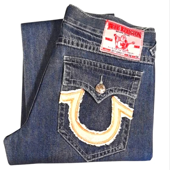 True Religion Brand Joe Y Super T Jeans. Men's Size: Waist 38x33 Inseam.