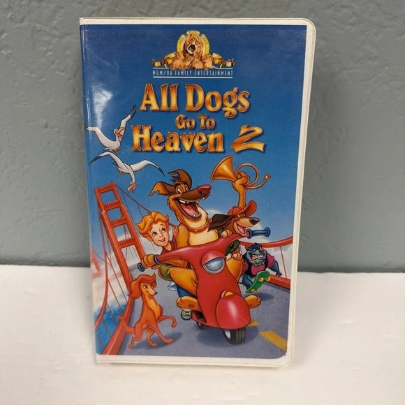 All Dogs Go to Heaven 2 VHS‎ 1996 Movie Video Clam Shell Family Entertainment