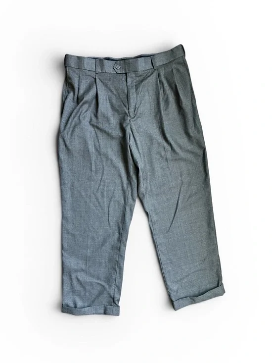 Stafford Gray Dress Pants 38x29 Mens Classic Fit‎ Slacks Business Work Office