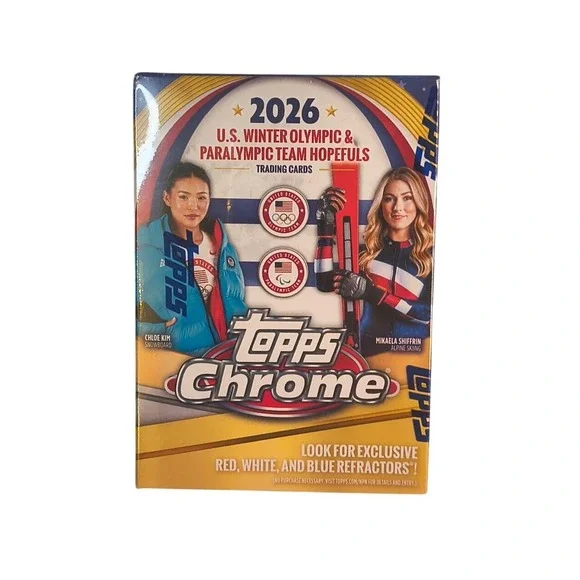 2026 Topps Chrome USA Winter Olympics Paralympic Team Hopefuls Value Box NEW