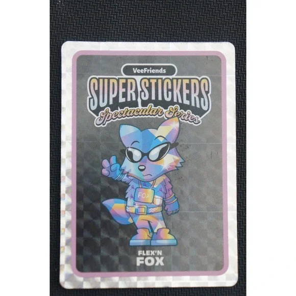 Veefriends Super Stickers Spectacular Series Flex'n Fox Holo Base