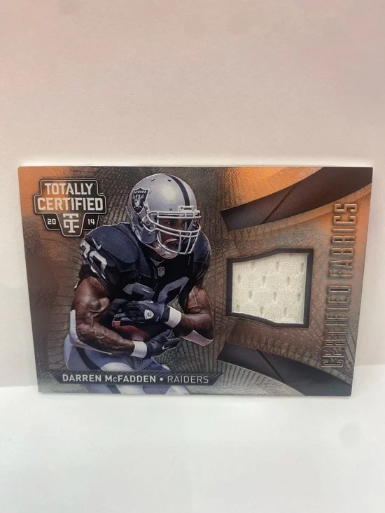2014 Panini Totally Certified Fabrics Darren McFadden Raiders #CF-DA (087)
