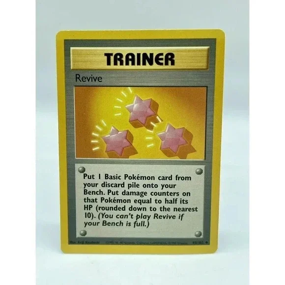 Revive‎ 89/102 Trainer Base Set Non-Holo Vintage 1999 Pokemon TCG LP