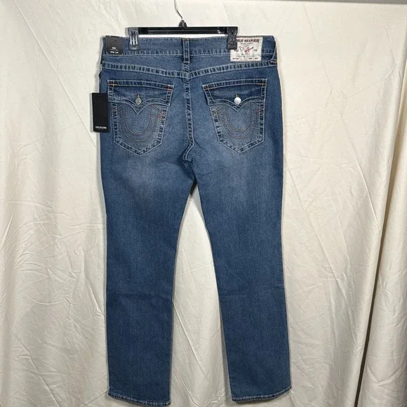 True Religion Ricky Relaxed Straight Jeans Men's W36 L34 Flap‎ Pocket NWT