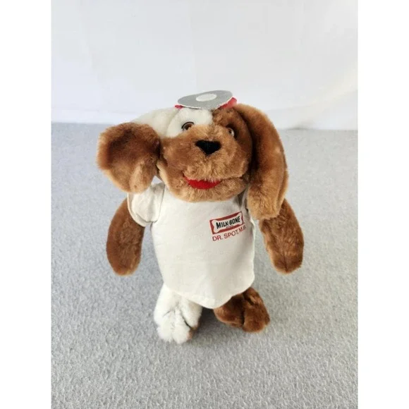 Milk Bone Brand Dog Biscuits Plush Doctor Spot,‎ M.B. Dog By Russ Promo Stuffed