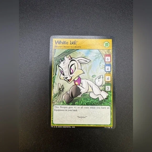 Neopets TCG 71/150 White Ixi Darkest Faerie Basic Uncommon NM