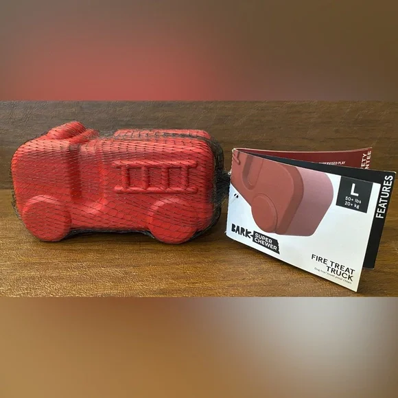 Bark Box Super Chewer Fire Treat Truck Large Dog Toy - Brand New