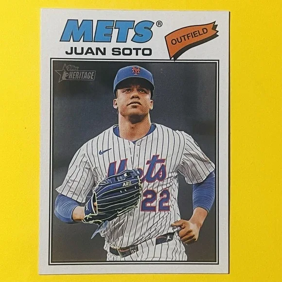 2026 Topps Heritage Baseball Juan Soto #306 New York Mets Base