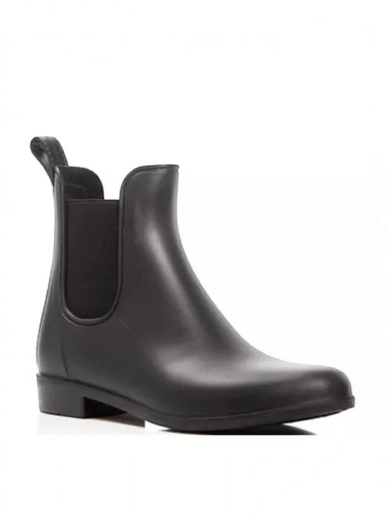 Sam Edelman Tinsley Chelsea Matte Black Women's Rain Booties Boots New Size 6