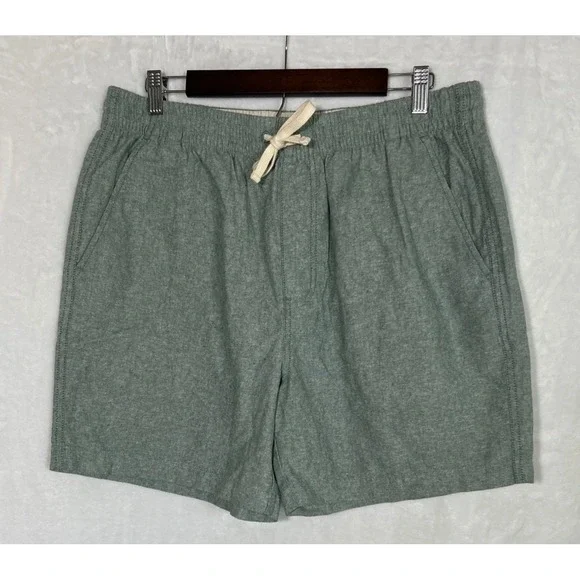 NWT J. CREW Linen Blend Shorts Mens Size L (33x5.5) Light Green Preppy Lagenlook