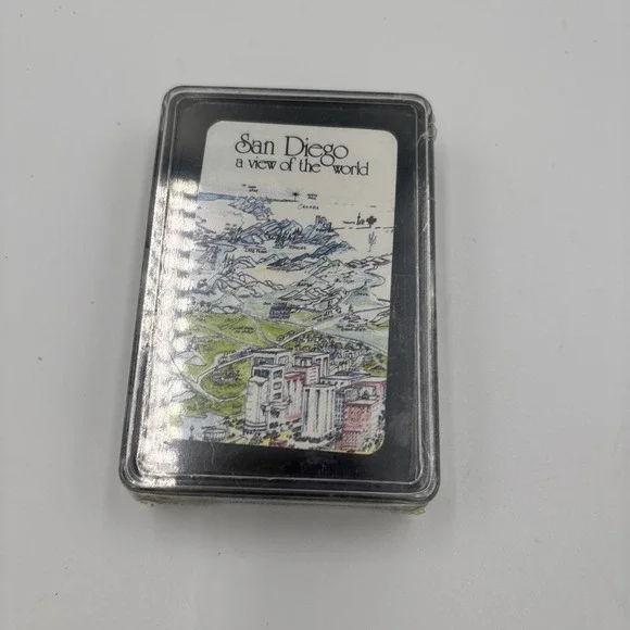 San‎ Diego Playing Cards - A View of the World New Sealed Hard Case