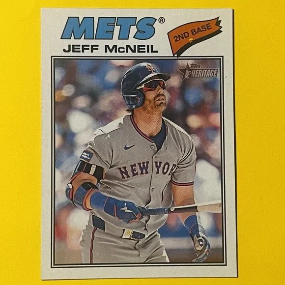 2026 Topps Heritage Baseball Jeff McNeil #54 New York Mets Base