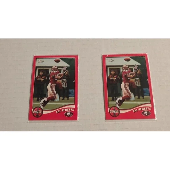 2002 Topps Coca-Cola San Fran 49ers Sealed Pack of 2 - Terrell Owens/Tai Streets