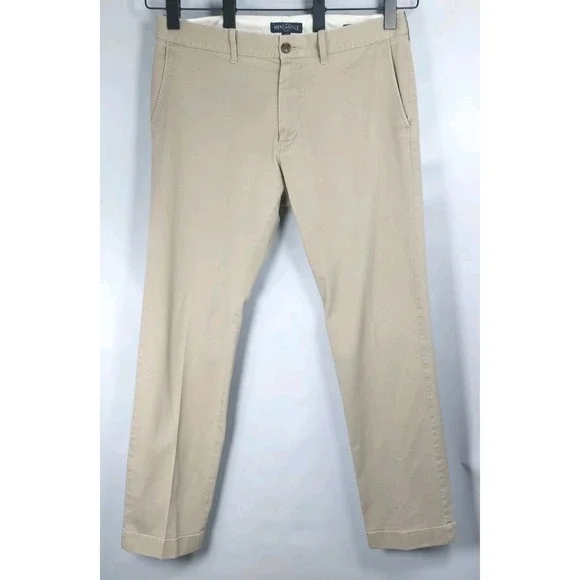 J. Crew Mercantile Flex Slim Fit Chino Pants Mens Size 33x30 Dark Khaki *READ‎