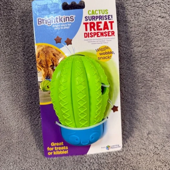 Brightkins Rough & Tumble Cactus‎ Dog Treat Dispenser Toy