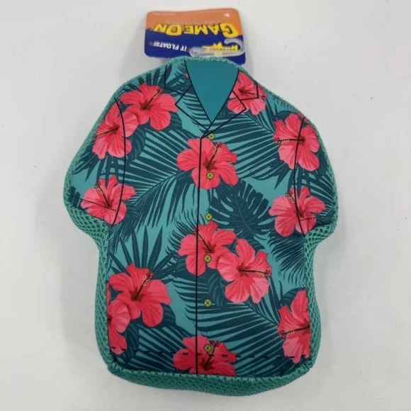 Joyhound Hawaiian Shirt Water Float Squeaker‎ Dog Toy Game On Floral