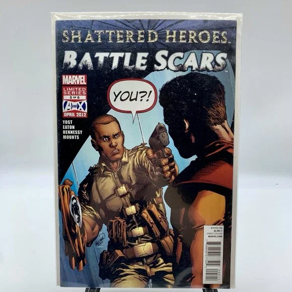 Shattered‎ Heroes Battle Scars #5 Of 6 Limited Series Marvel Bagged And Boarded