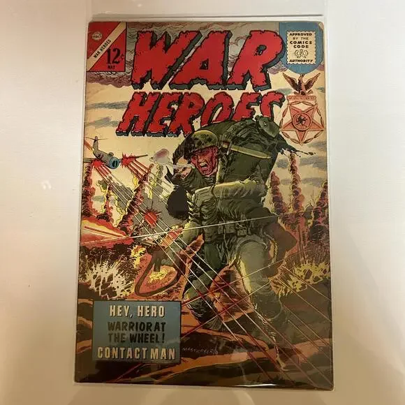 Vintage‎ 1964 War Heroes No 3 Charlton Military Comic