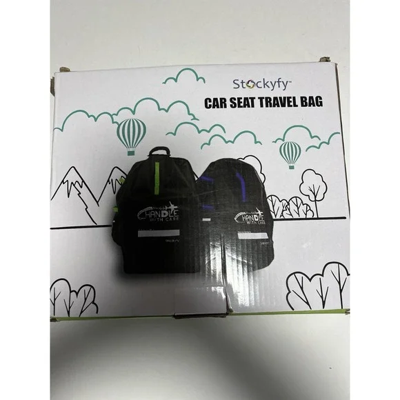 Car Seat Cover Canvas Bag for Travel keeps seat clean size 34x18x18‎ Stockyfy