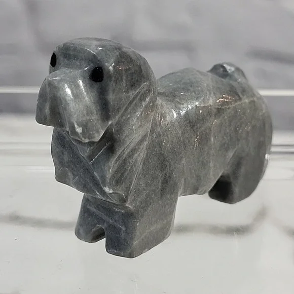 Cocker Spaniel Marble Figurine:‎ 2 1/2