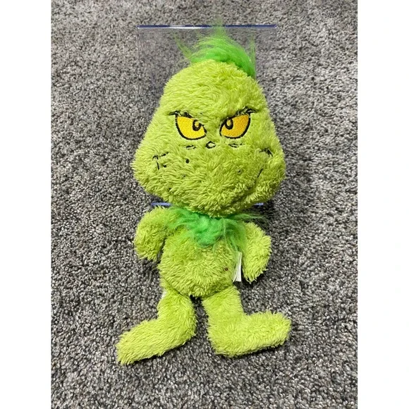 Dr Seuss The Grinch Green Shaggy Plush Pet Dog Toy Holiday Christmas