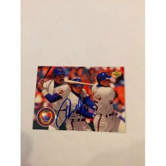 1993 UD Mets Eddie Murray, Howard Johnson IP Auto, and Bobby Bonilla (030)
