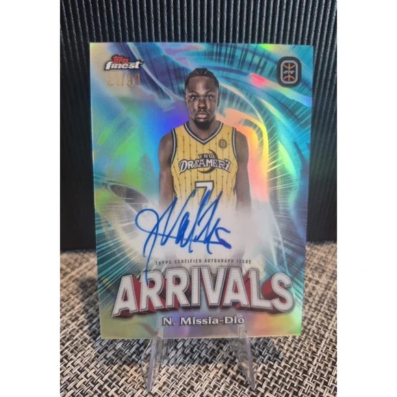 2023 Topps Finest OTE Nathan Missia Dio #FFA-NMD Finest Arrivals Auto Aqua /99