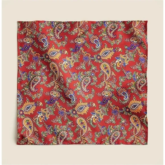 J. Crew English Silk Twill Pocket Square