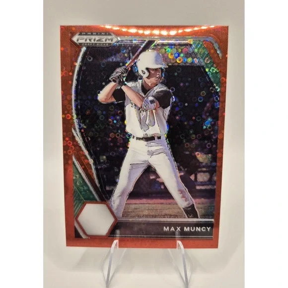 2021 Prizm Draft Picks Max Muncy #PDP25 Red Disco /99