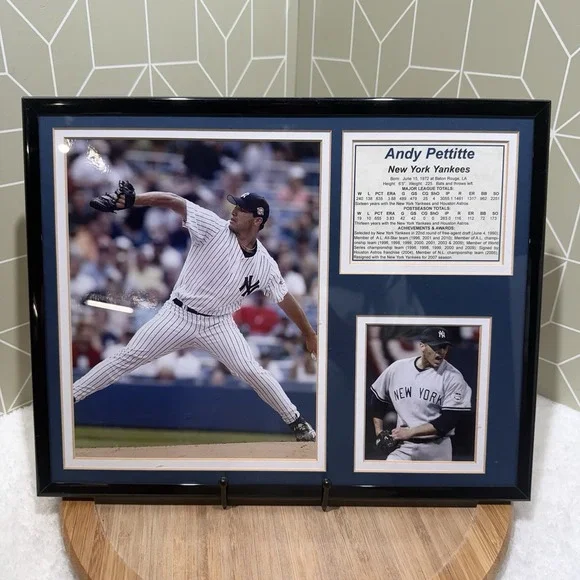 Andy Pettit  Mini Collage‎ With Season Stats - Baseball Great