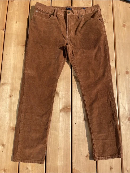 J. Crew Men's Corduroy Pants - Chestnut Brown