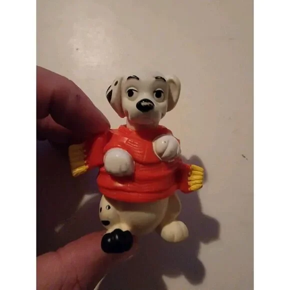 McD 1996 McDonalds DISNEY 101 Dalmatian TOY Ornament #81 Wrapped in‎ RED SCARF