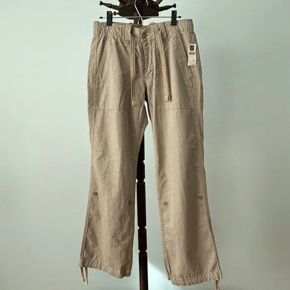 🏷️ GAP Striped Utility Pants Mens S 30-32 Cotton Industrial Workwear NWT