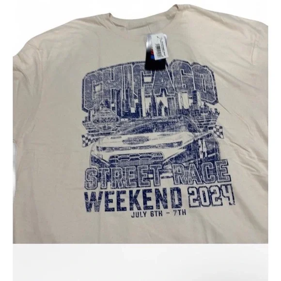 NASCAR Chicago Street Race Weekend 2024‎ T-Shirt Skyline XL