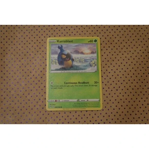 Karrablast 008/189 Pokemon Card (2020)
