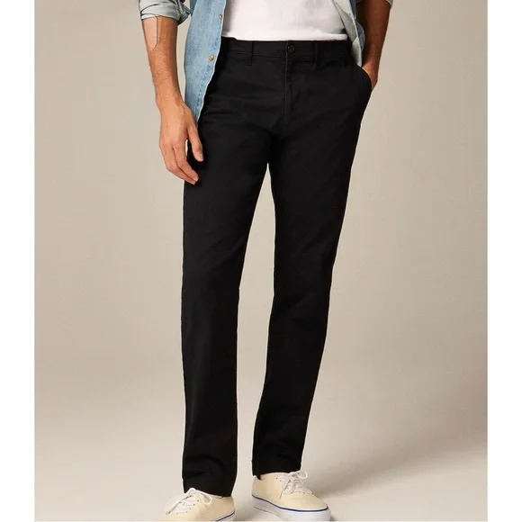 NWT J. Crew 484 Slim-fit Stretch Chino Pant Black